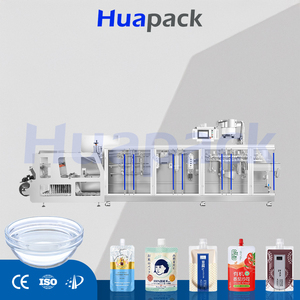 Machine d'emballage automatique électrique PLC 10-5000g pour sachets Doypack à bec verseur, film plastique, boissons, aliments, pâtes, jus, pompe à moteur haute performance - Product Image 3