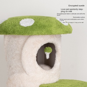 <span class=keywords><strong>Arbre</strong></span> à <span class=keywords><strong>chat</strong></span> personnalisable en sisal écologique, durable, <span class=keywords><strong>2m</strong></span> de haut, 2 niveaux, pour plusieurs chats, en carton - Product Image 2