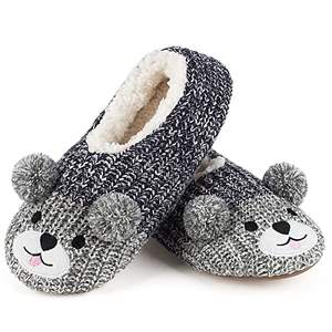 Pantoufles d'hiver confortables et chaudes en fourrure d'animal avec pinces, design personnalisé de haute qualité - Product Image 1