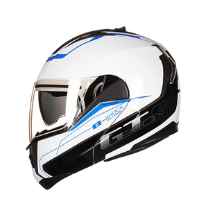 B700 yeni satış ECE sertifikası motosiklet kask çift Lens tam yüz kask motosiklet kask yukarı çevirmek - Product Image 1