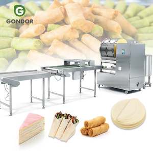 Machine industrielle entièrement automatique pour la fabrication de roti Jowar, de feuilles de spring roll vietnamiennes et de feuilles de lumpia - Product Image 1
