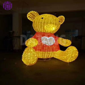 Escultura de oso LED grande para espectáculos de luces navideñas en parques y centros comerciales - Product Image 3