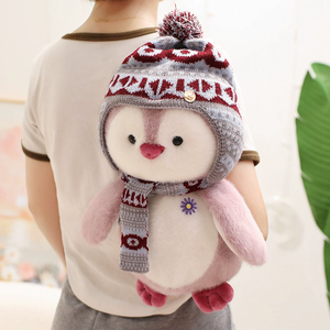 Peluche de Pingüino con Bufanda, Muñeco de Tela para Niños para <span class=keywords><strong>Dormir</strong></span>, Regalo de Cumpleaños - Product Image 5