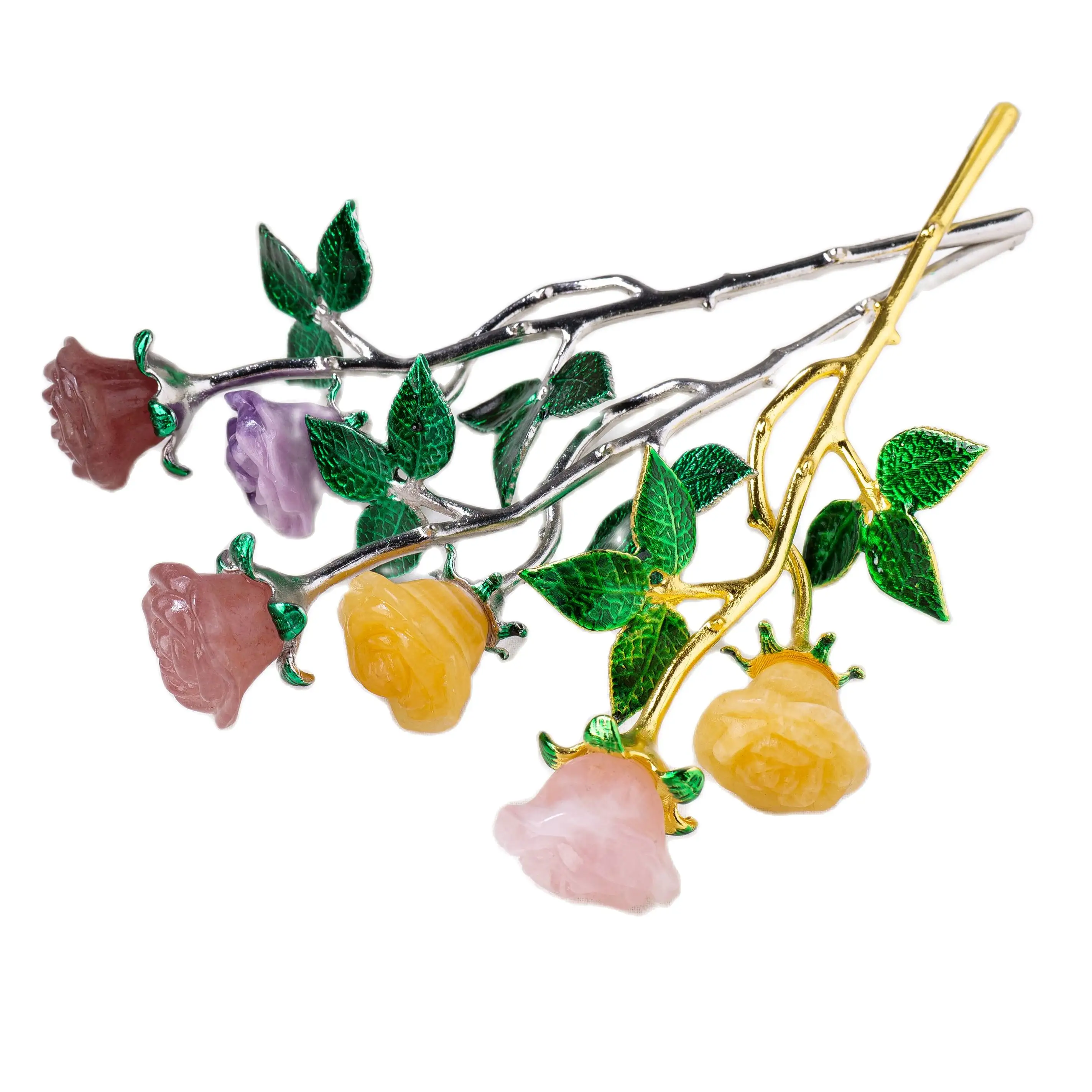 High Quality Crystal Flower Hand Carved Natural Crystal Healing Reiki Stone Crystal Flower