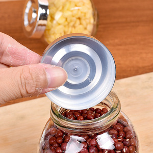 Frascos de Vidrio Transparentes para Almacenamiento, Redondos, Pequeños, con Tapa Metálica Hermética para Uso en la Cocina - Product Image 4