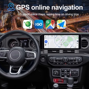 NaviHua Nouveau design Écran tactile 12,3'' Autoradio Android GPS Navigation Multimédia Carplay Stéréo pour Jeep Wrangler JL 2018 2022 - Product Image 4