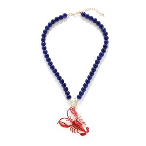 Best Lady Summer Beach Ocean Style Red <strong>Crab</strong> Pendant Necklace Bold Hip Hop Party <strong>Jewelry</strong> for Women Beaded Chokers Beach - Product Image 4