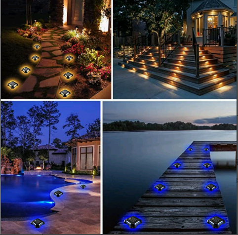 IP 67 Waterproof Solar Deck Lights Outdoor Solar Deck Lights
