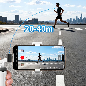 Minimum <b>wireless</b> lavalier AI noise cancelling <b>microphone</b> for professional outdoor live streaming use - Product Image 3