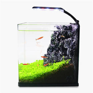 Élégant Nano Cube Rectangulaire De Bureau Fish Tank <span class=keywords><strong>Aquarium</strong></span> 220V En Plastique Petit <span class=keywords><strong>Design</strong></span> Carré avec Type D'éclairage Emballage En Boîte - Product Image 2