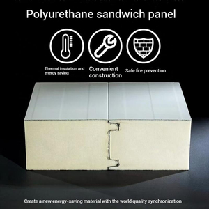 Desain gitmatis baja EPS komposit Sandwich dinding terisolasi dan Panel lantai untuk penggunaan ruang penyimpanan dingin - Product Image 5