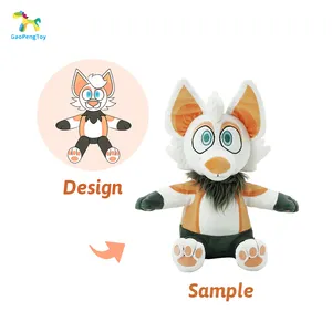 Kustom boneka hewan CE CPSIA kustom plushie maskot mewah boneka berbulu lembut boneka binatang mainan 20cm 25cm