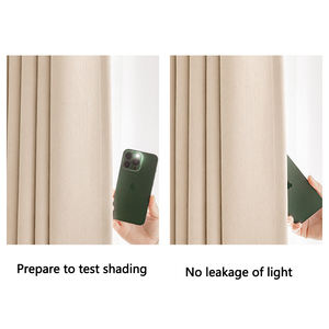 Sağlıklı 100% karartma perdesi yüksek ağırlık Modern Sunproof ses geçirmez şönil perde örtüsü yatak odası için - Product Image 4