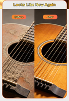 Kit de nettoyage de guitare naturel de qualité supérieure, protection douce, huile de citron pour manche et cordes de guitare, violon, violoncelle, ukulélé