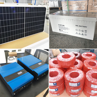 Système solaire complet montage sur toit 1kw 3kw 5kw système d'alimentation solaire hors réseau pour la maison