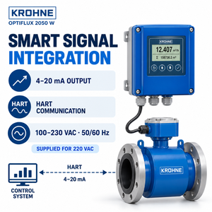 KROHNE OPTIFLUX 2050 W Remote <b>Flow</b> <b>Meter</b> DN50-DN200 4-20mA HART for <b>Water</b> and Wastewater - Product Image 2