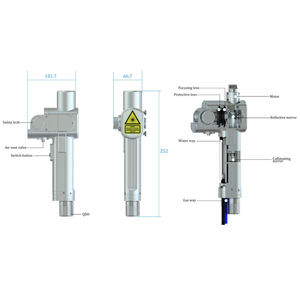 Cabezal de Limpieza Láser Portátil SUP32C de 3000W, Herramienta de Limpieza Láser de Alta Eficiencia para Piezas de Equipos Láser Industriales - Product Image 2