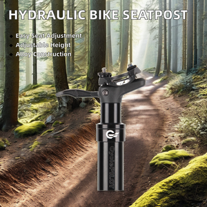 <span class=keywords><strong>Tige</strong></span> de <span class=keywords><strong>selle</strong></span> de vélo de montagne télescopique hydraulique réglable Top HT12 375 mm 30,9/31,6 en alliage d'aluminium rétractable - Product Image 3