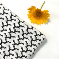 Tela de Punto Elástica de Doble Cara, Jacquard Espigado, Jersey Tricot 300g/m, Transpirable, Suave, para Ropa Deportiva de Niños y Niñas