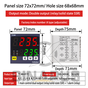 Tcn4h Sản xuất tại Trung Quốc TCN4S-24R TCN4M-24R TCN4H-24R TCN4L-24R TCN4S-22R TC4S-14R TC4S-24R TC4M-14R TC4M-24R kiểm soát nhiệt độ - Product Image 4