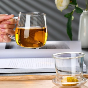 Juego de 3 Tazas de Té Chinas de 350 ml, de Vidrio Borosilicato de Doble Pared, Resistentes al Calor, <span class=keywords><strong>con</strong></span> Infusor y Asa (Ecológicas) - Product Image 3