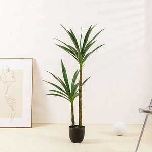 Decoración para el hogar plástico bonsái sisal cáñamo <span class=keywords><strong>Kentia</strong></span> árbol dragón árbol Hotel jardín paisajismo moderno falso árbol de gladiolo <span class=keywords><strong>artificial</strong></span> - Product Image 6