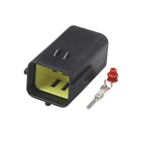 Conector Automotriz de 6 Pines a Prueba de Agua, Sellado, de Plástico Negro, IP20, para Uso en Automóviles - Product Image 1