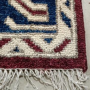 Premium Hand Knotted New Zealand Wool Heriz Inspired Area Rug – 8×10 Ft Traditional Geometric <b>Carpet</b> - Product Image 1