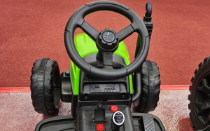 Giro sul trattore con rimorchio staccabile, veicoli elettrici per bambini 12V, fari a LED, trattore telecomandato giocattoli per bambini 3 + - Product Image 5