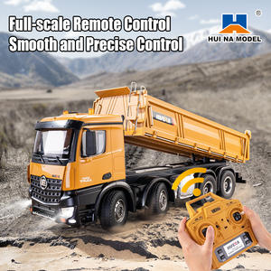Грузовик Huawei 1536 1/14 с дистанционным управлением, самосвал из сплава, 8 х8, внедорожный, тяжелый грузовой Радиоуправляемый самосвал, модель автомобиля, игрушка для взрослых, детей - Product Image 4