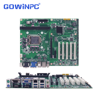 Carte mère à 5 emplacements PCI, double LAN, 6 ports COM RS232 RS485 pour machine CNC, contrôle industriel, automatisation