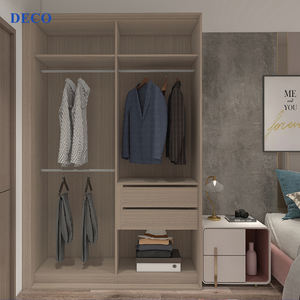 חדש מינימליזם מלא אורך תליית בגדי מתקפל סריג קיר הר ארון קטן ארון עם מראה ב לבן - Product Image 4