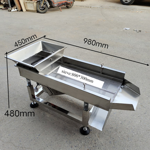 Setaccio Vibrante Industriale Elettrico per Lavorazione Alimentare Separazione di Cereali e Frutta Secca in Acciaio Inossidabile - Product Image 3