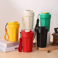 Mug de voyage isotherme pour voiture avec logo personnalisé, 450 ml, en acier inoxydable 316, tasse à café portable