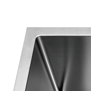 Wastafel Dapur Mini Modern 1.2mm Single Bowl Bahan Stainless Steel 304 Permukaan Brushed Model Undermount Tanpa Keran - Product Image 4