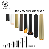 Support de lampe en aluminium suspendu intérieur populaire DIY GU10 combinable avec un pendentif décoratif à abat-jour différent