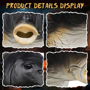Máscara de Pez de Halloween SINSEN, Máscara Realista de Látex, Disfraz de Animal, Accesorios para Fiestas, para Adultos Unisex - Product Image 4