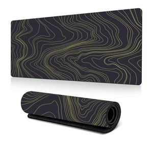 Vente chaude japonais Anime dessin animé mignon <span class=keywords><strong>jeu</strong></span> tapis de souris <span class=keywords><strong>Kanagawa</strong></span> géant vague clavier Pad bord cousu 900x400mm Base en caoutchouc étendue - Product Image 6