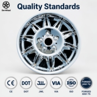 Jantes à rayons chromées polies sur mesure DW, finition brillante, 17 18 19 20 21 22 pouces, jantes Broadseam Lufftape, compatibles avec BMW E36 M3