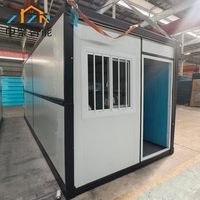 Maison pliable à toit plat de 20 pieds, best-seller en Amérique du Sud, étanche, à joint étanche supérieur, montage rapide, économique