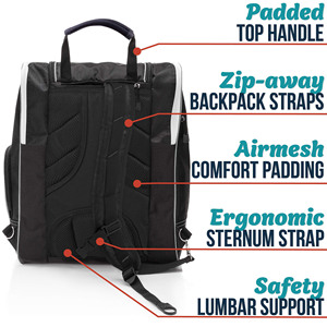 Échantillon gratuit Sac à dos de voyage pour bottes de ski et de snowboard de haute qualité 55L de Chine avec compartiment pour casque et fond extérieur imperméable - Product Image 3