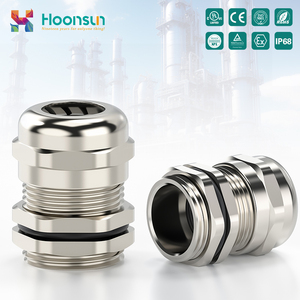 Honssun ip68 מדורג s תואם פליז מספר חור להכניס בלוטות כבל בלוטות כבל PG7-PG63 חוט מטרי לחמור מטרי מחבר לחמור - Product Image 4