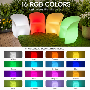 Sedie LED Colorate per Matrimoni, Divani e Mobili LED per Eventi - Product Image 5