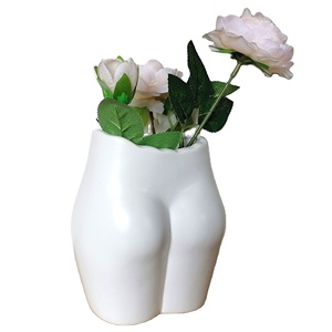 Vase de fleur en porcelaine dorée pour femmes, Pot de fleurs créatives à fesses, poitrine et seins <span class=keywords><strong>Sexy</strong></span> - Product Image 3