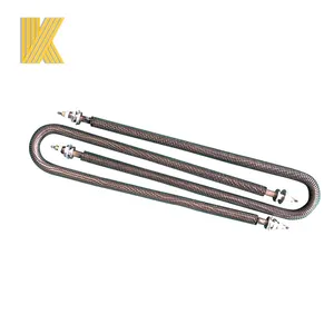 Electric 1.5kw Straight Finned Tube Air Heater Heating Element