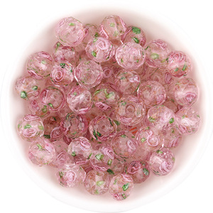 8/10/12mm multicolore <span class=keywords><strong>Murano</strong></span> trasparente fiore sfaccettato Lampwork cristallo <span class=keywords><strong>perline</strong></span> <span class=keywords><strong>di</strong></span> <span class=keywords><strong>vetro</strong></span> per gioielli braccialetto fai da te fare mestiere - Product Image 5