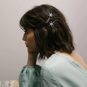 Diamantes de imitación Clip Estrella Luna Brillante Novia Horquilla Tocado Lleno de estrella Trenzado Tallas grandes Accesorios para el cabello - Product Image 6