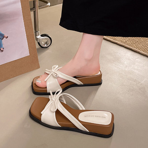Stunning French Style Women's Summer <b>Sandals</b> 2026 New Arrival Evening Fairy Style Thick Soled Wedge Flat <b>Sandals</b> - Product Image 6