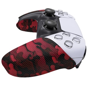 PlayVital Black Red Camouflage Anti-Skid Sweat-Absorbent Professional Textured Soft Rubber Pads Handle <b>Grips</b> for PS5 <b>Controller</b> - Product Image 6