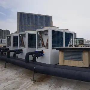 Büyük alışveriş merkezi otel okul hastane invertör modüler hava soğutmalı su soğutucu 30kw 65kw 130kw 260kw